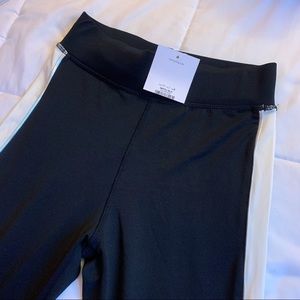 topshop black & white side stripe leggings🧘🏻‍♀️
